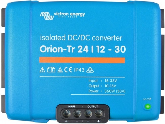 Victron Energy ORI241240110 Orion-TR Isolated DC Converter De 24 a 12 V-30A 360W